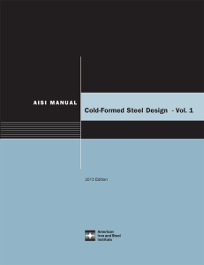 what is the purpose of the aisis cold-formed steel design manual