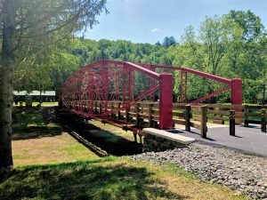 Figure 6. The completed Pierceville Bridge at Lazy Brook Park. Courtesy of McCormick Taylor.