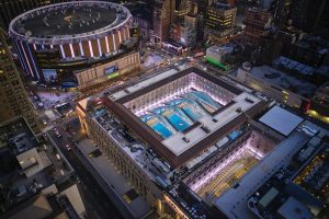 Train hall roof (aerial). Photo by Lucas Blair Simpson and Aaron Fedor ©Empire State Development | SOM.